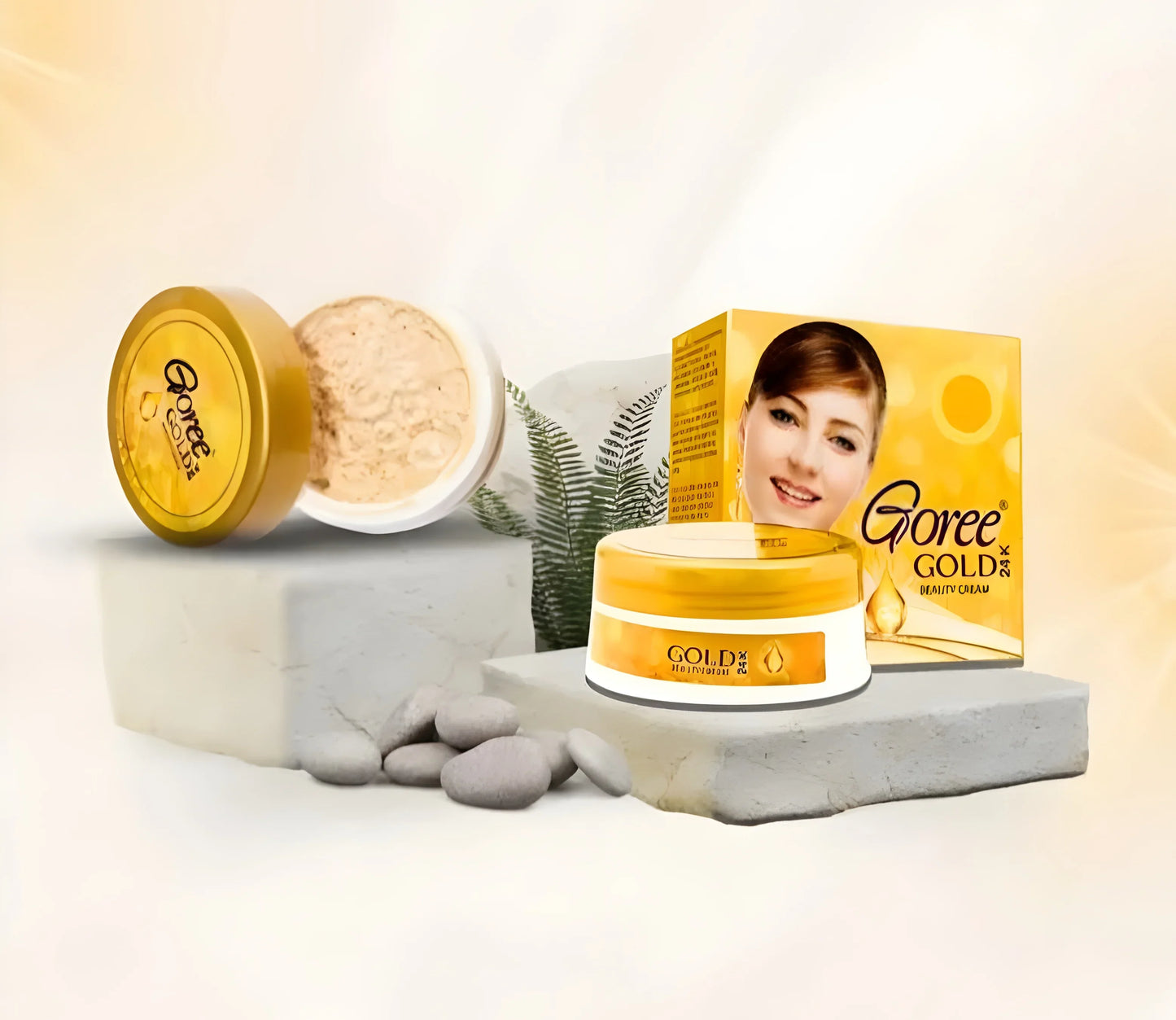 Goree Gold 24k Beauty Cream, Instant Skin Glow