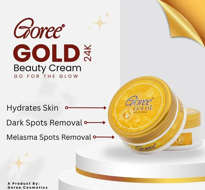 Goree Gold 24k Beauty Cream, Instant Skin Glow