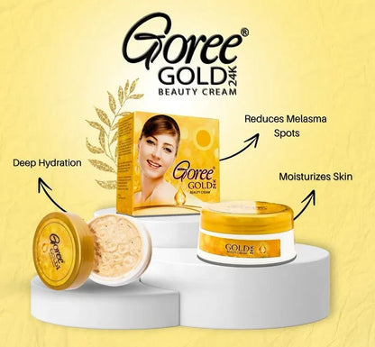 Goree Gold 24k Beauty Cream, Instant Skin Glow